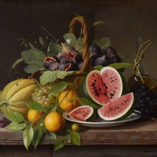 painting of a bowl of fruit