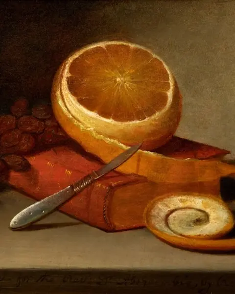 Orange and Book by Raphaelle Peale