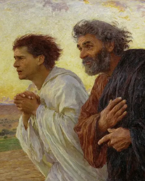 Peter and John by Eugene Burnand