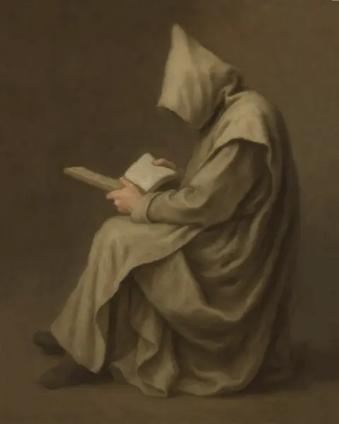 The Seated Carthusian by Jean Restout