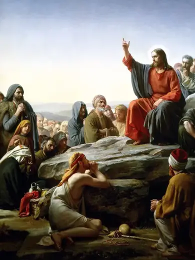 painting of the sermon on the mount